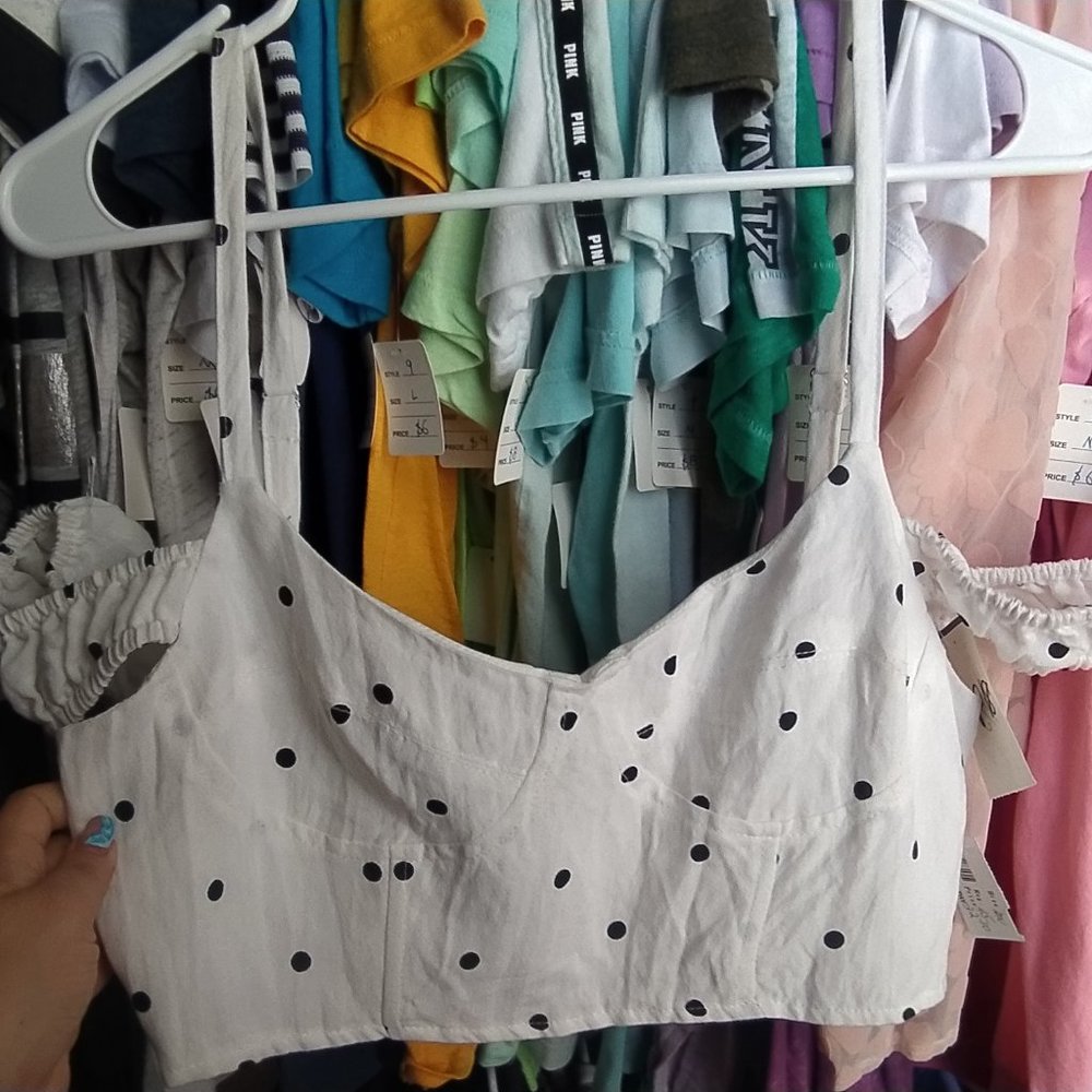 new blouse in trend polka dots